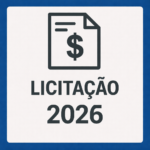 Licitações do ano de 2026